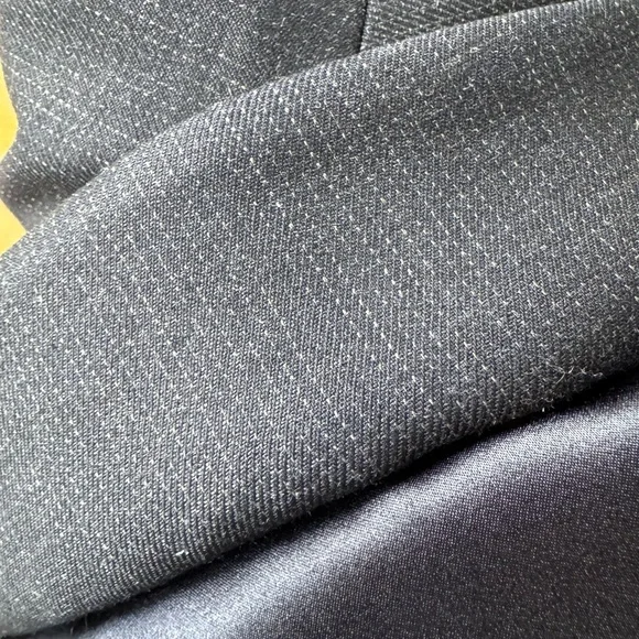 TWP Mo Wool-Blend Oversized Blazer Indigo Charcoal Pinstripe Size S New w/o Tags - Picture 7 of 10